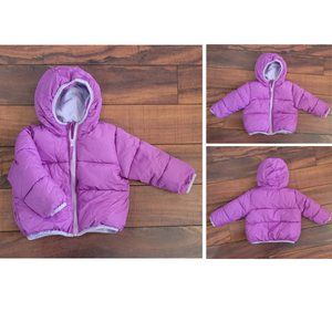 Wonderkids Kid's Winter Jacket - Purple - 12 months